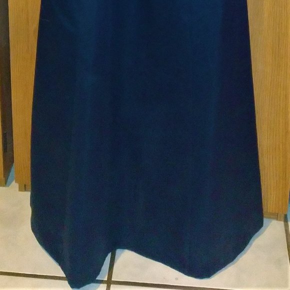 Vintage Beautiful Morgan and Co. Dark Blue Prom/Formal Dress - 2002 - Size 1/2 - Picture 4 of 12